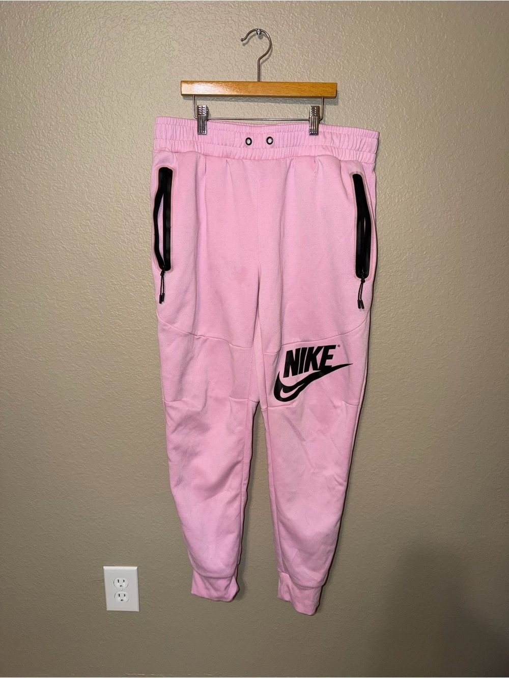 Nike Pink Logo Jogger Pants